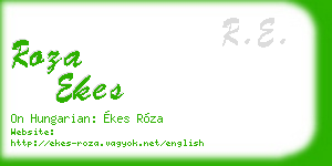 roza ekes business card