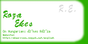 roza ekes business card